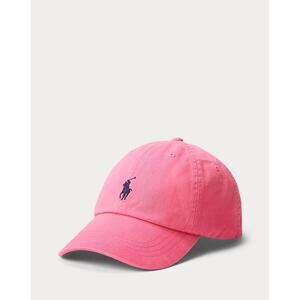 VTG Polo Ralph Lauren Leather Strap Embroidered Desert Pink Baseball Cap Preppy